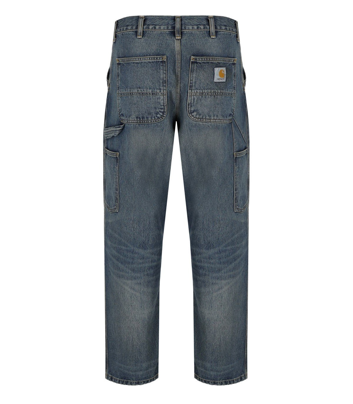 CARHARTT WIP SINGLE KNEE BLUE WORN WASHED JEANS