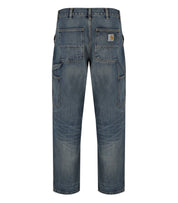 CARHARTT WIP SINGLE KNEE BLUE WORN WASHED JEANS