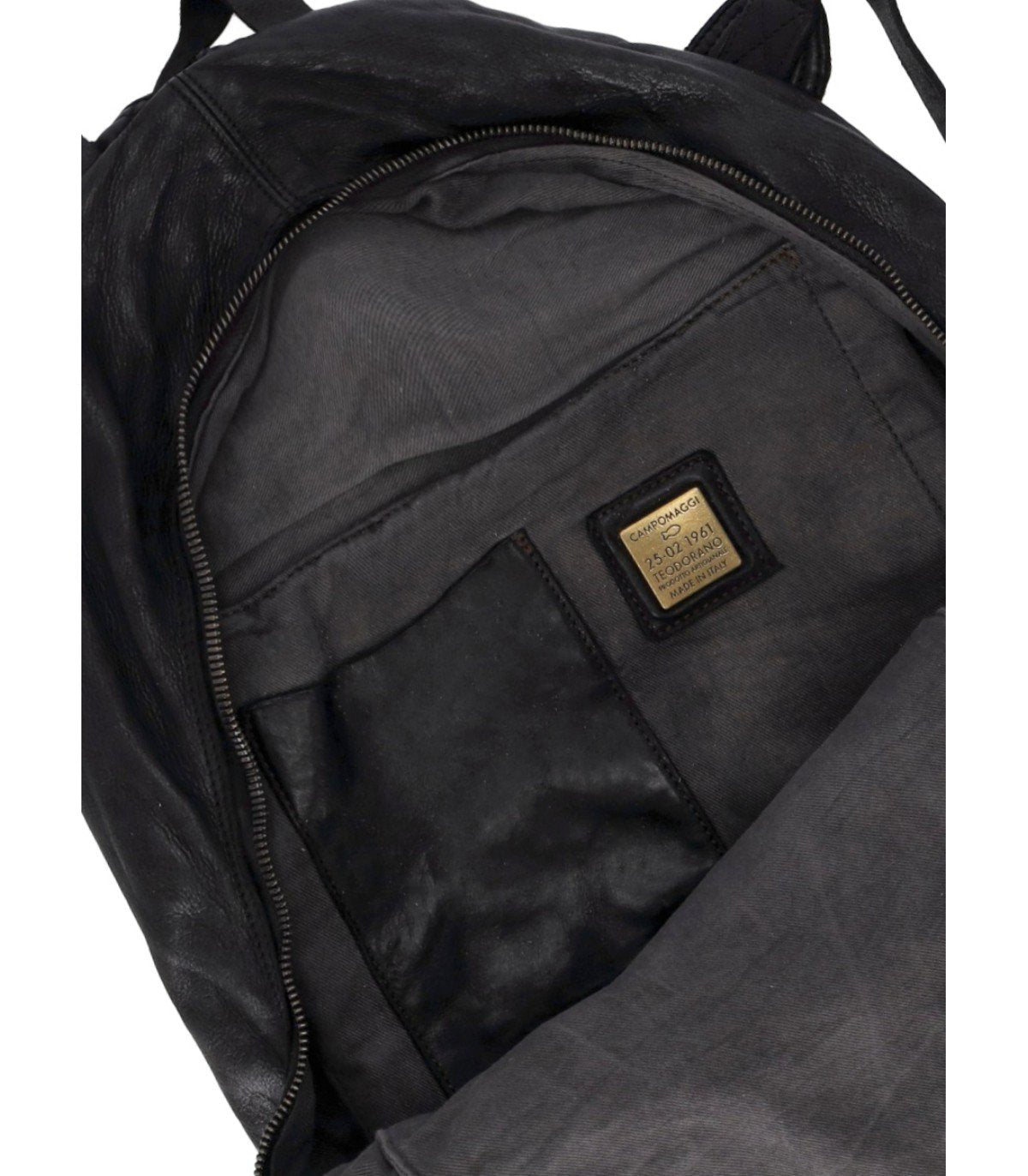 campomaggi leather backpack Zaino Santarcangelo Nero Campomaggi