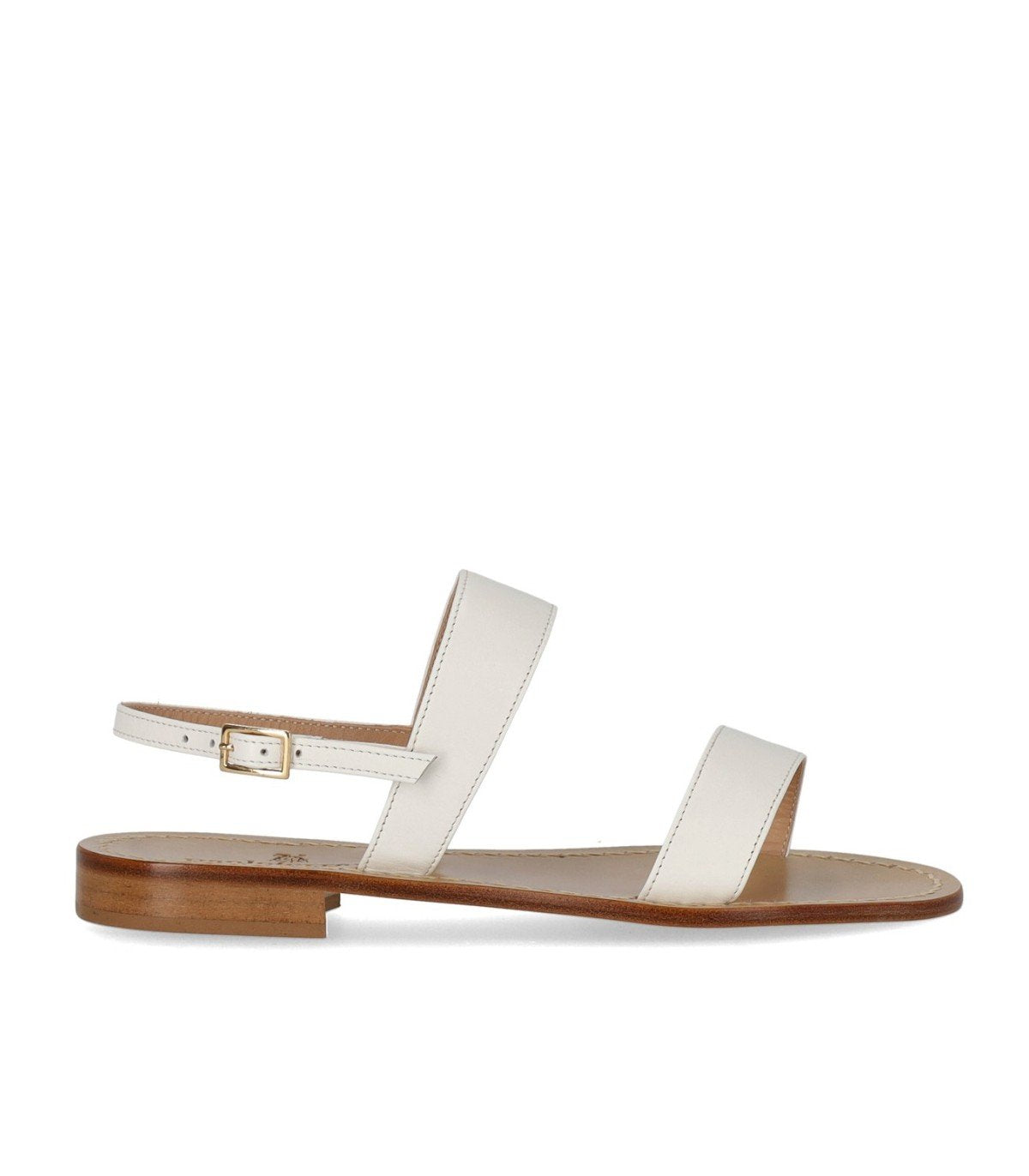 PAOLO FERRARA WHITE FLAT SANDAL