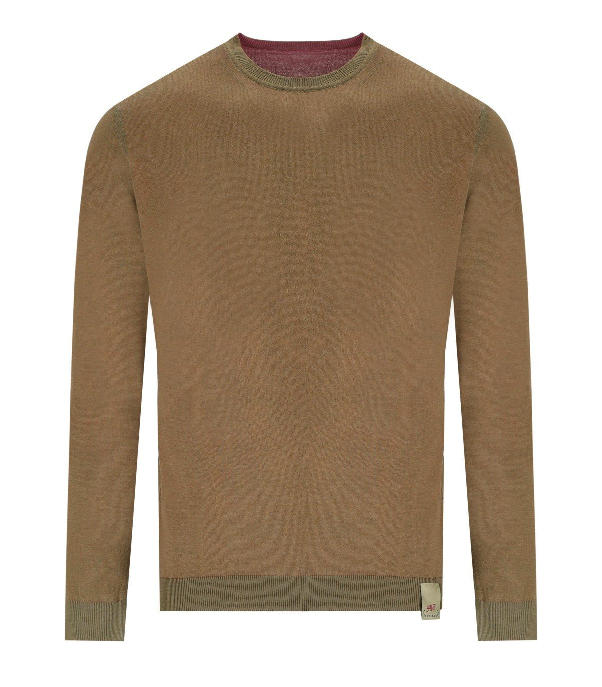 BOB BART BROWN PINK REVERSIBLE CREWNECK PULLOVER