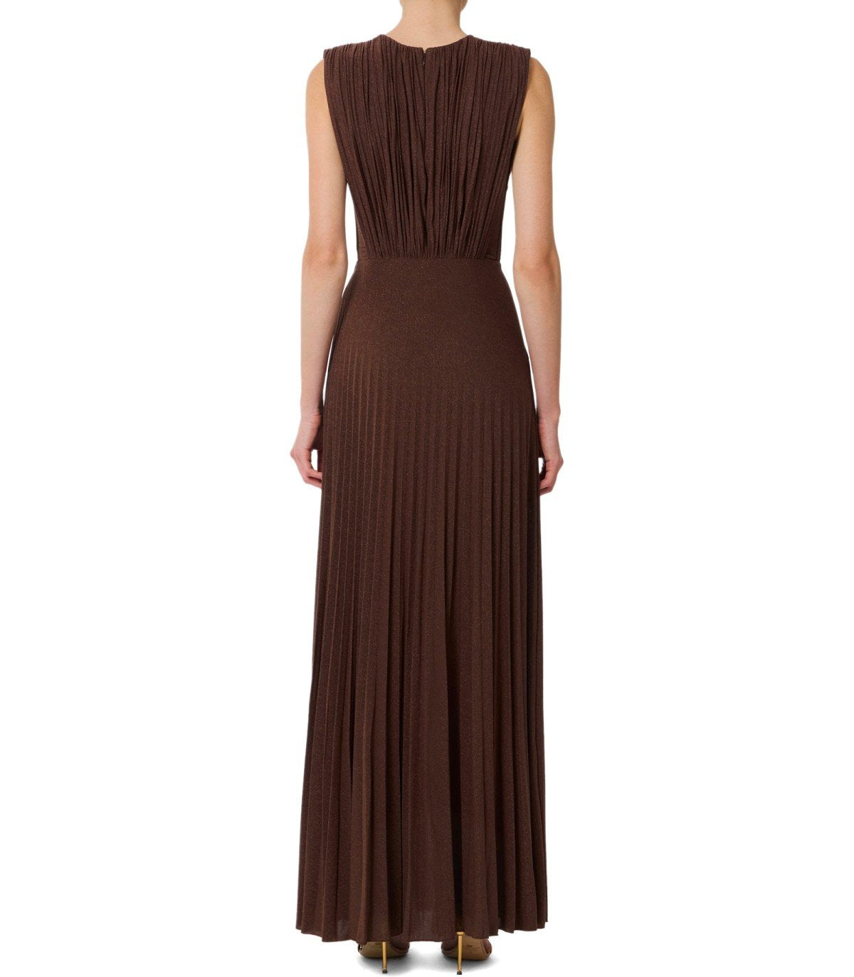 ELISABETTA FRANCHI RED CARPET COFFEE DRESS