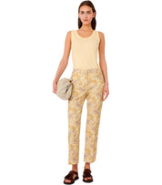 MAX MARA WEEKEND MULTIC YELLOW RIBBED TOP