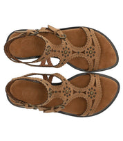 ASH PAPRIKA STUDS CAMEL FLAT SANDAL