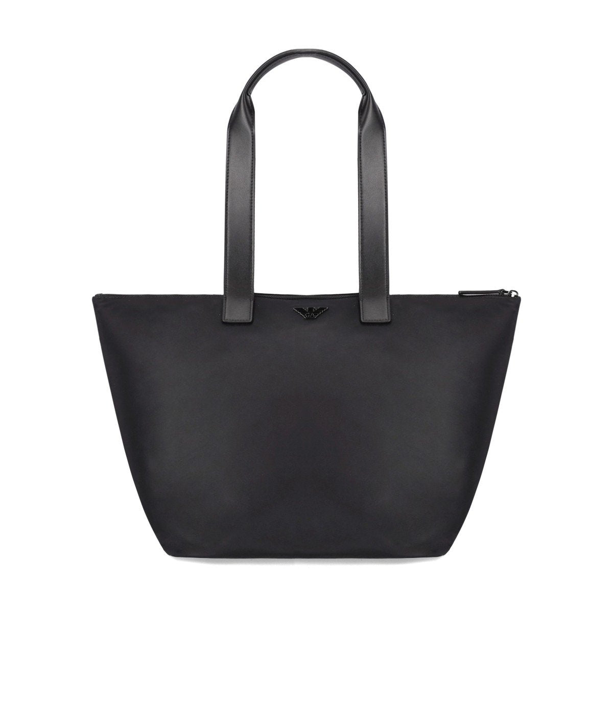 EMPORIO ARMANI BLACK NYLON SHOPPING BAG