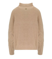 MAGLIONE DOLCEVITA CRATERE BEIGE TWINSET