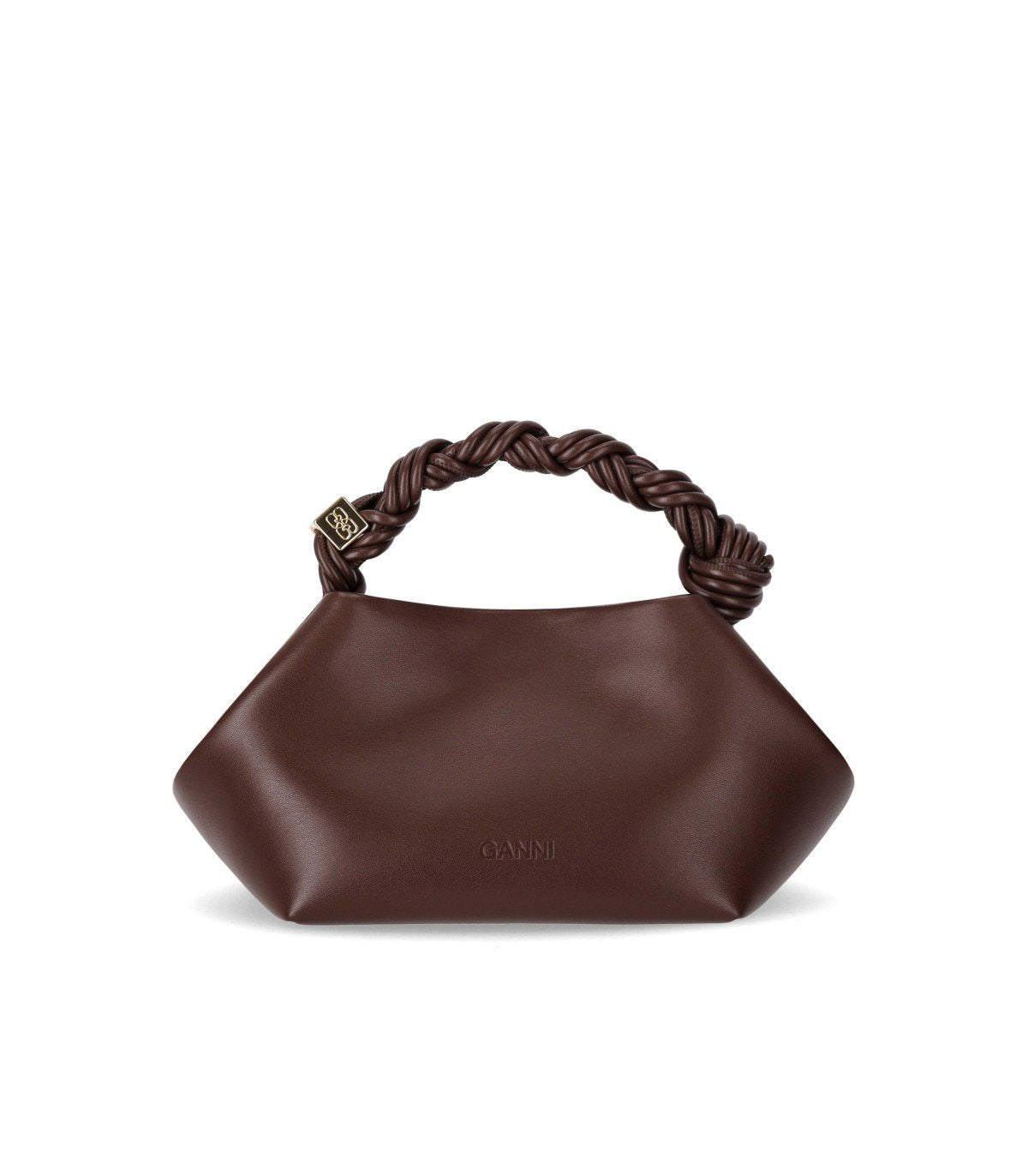 GANNI BOU BRAUNE HANDTASCHE