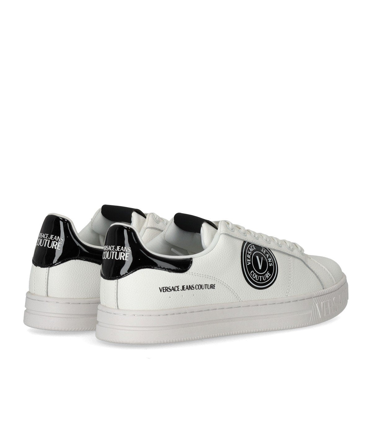 VERSACE JEANS COUTURE COURT 88 V-EMBLEM WEISSER SNEAKER