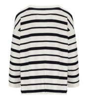 MM MAX MARA LOCUSTA WEISS UND BLAU PULLOVER