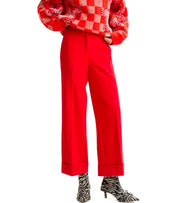 ESSENTIEL ANTWERP IMO ROTE CROPPED HOSE