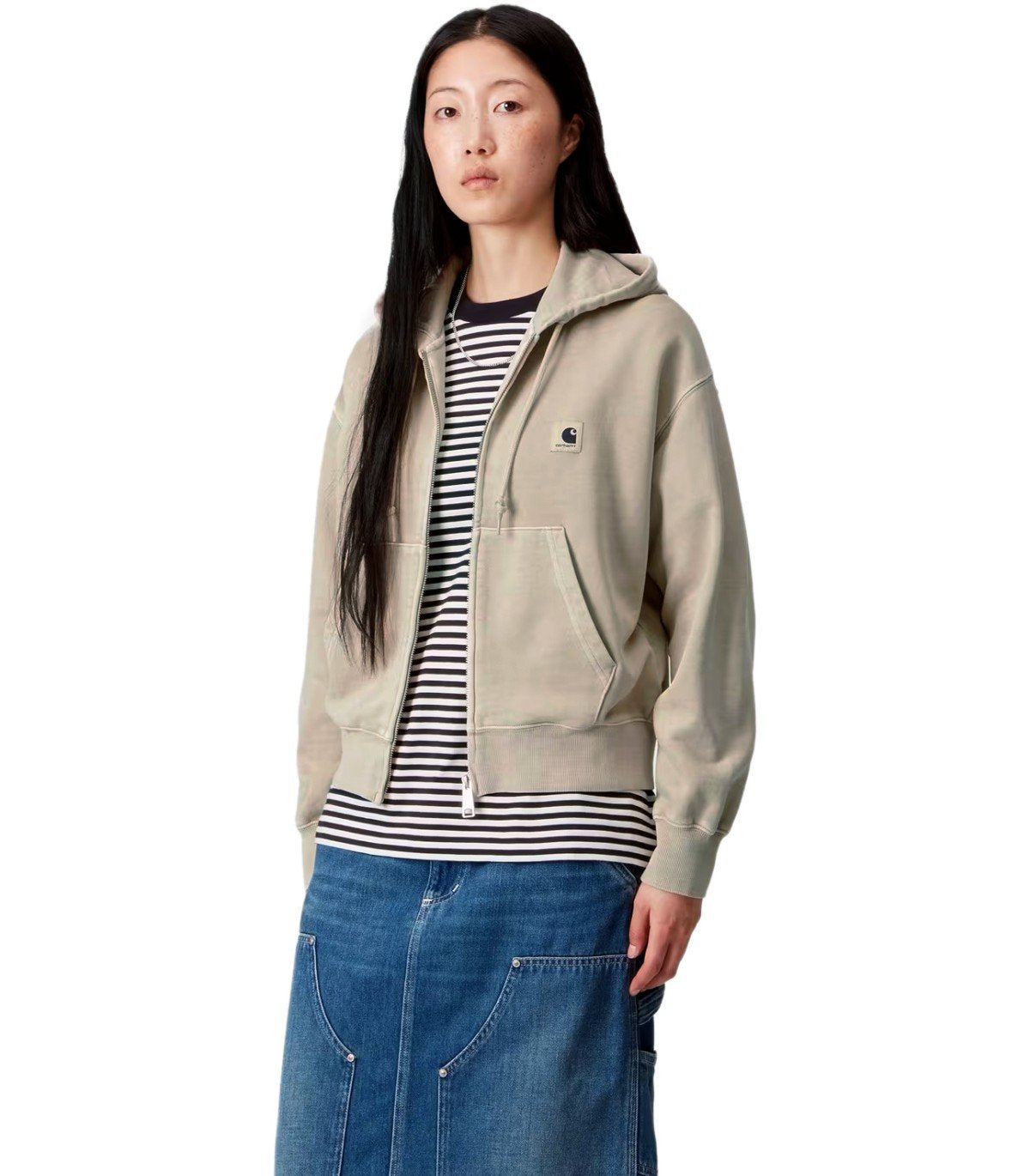 CARHARTT WIP W' NELSON FLEUR DE SEL HOODIE