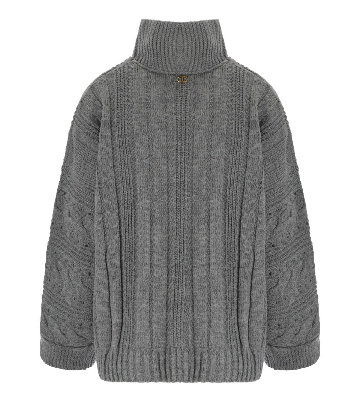 MAXI PULL DOLCEVITA GRIGIO TWINSET