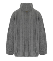 MAXI PULL DOLCEVITA GRIGIO TWINSET