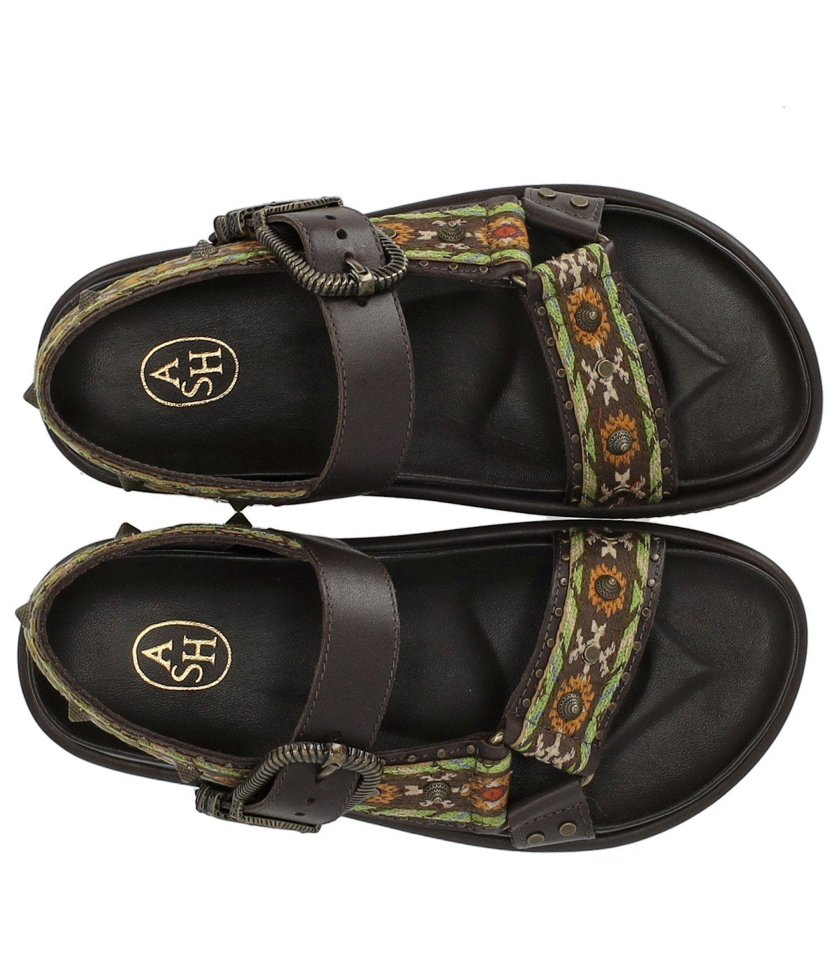 SANDALO FLAT UNICA MARRONE SCURO ASH