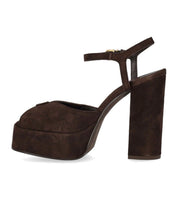 SERGIO LEVANTESI VERA BROWN HEELED SANDAL