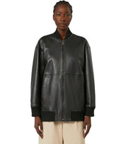 MAX MARA WEEKEND TATTICO BLACK BOMBER JACKET