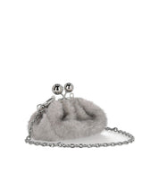 MAX MARA WEEKEND PASTICCINO TUBO MINI GREY CLUTCH