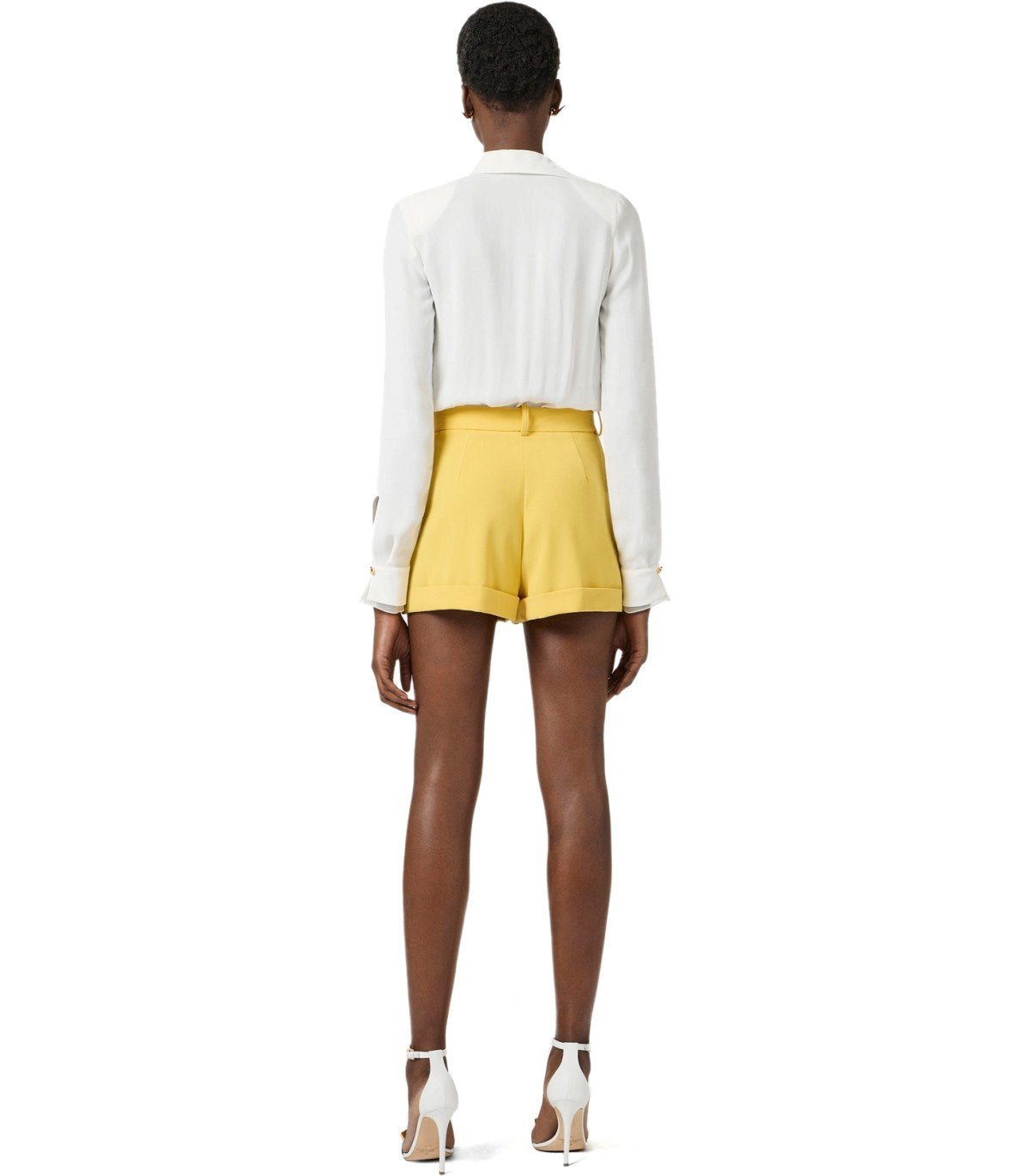 ELISABETTA FRANCHI ELFENBEINES BLUSENBODY