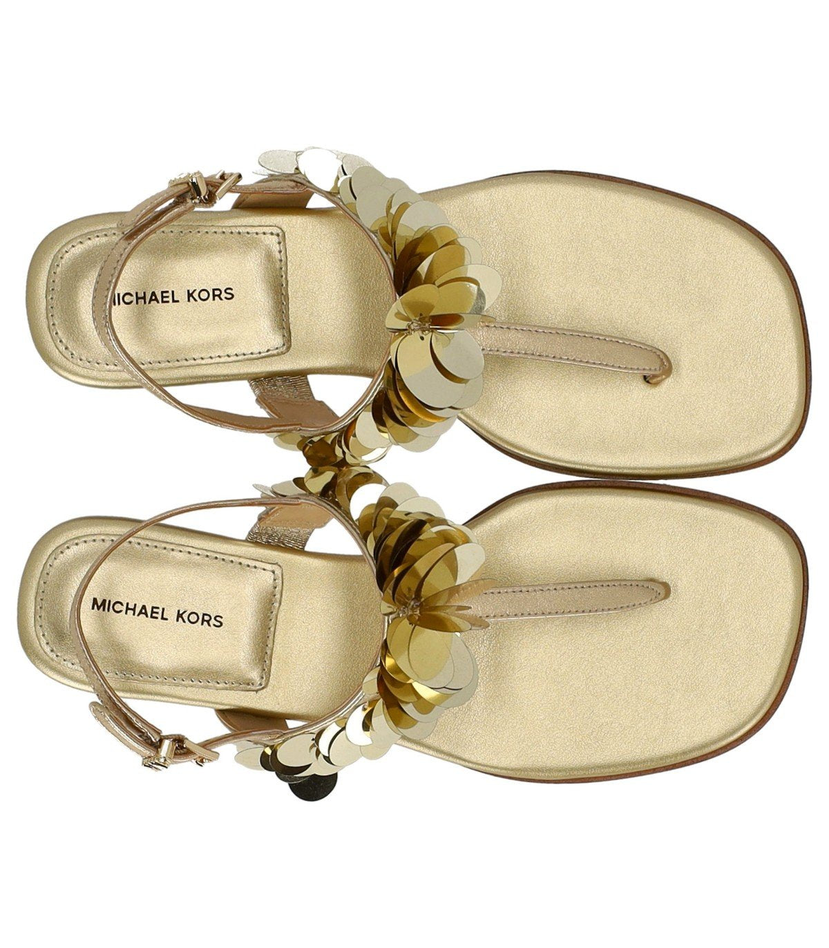 MICHAEL KORS LORETTA GOLDENER ZEHENTRENNER SANDALE
