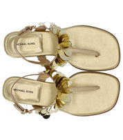 MICHAEL KORS LORETTA GOLDENER ZEHENTRENNER SANDALE