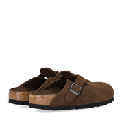 BIRKENSTOCK BOSTON SOFT FOOTBED SUEDE CARAFE TONAL CLOG