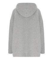 MM MAX MARA SOTTILE LIGHT GREY HOODED JACKET