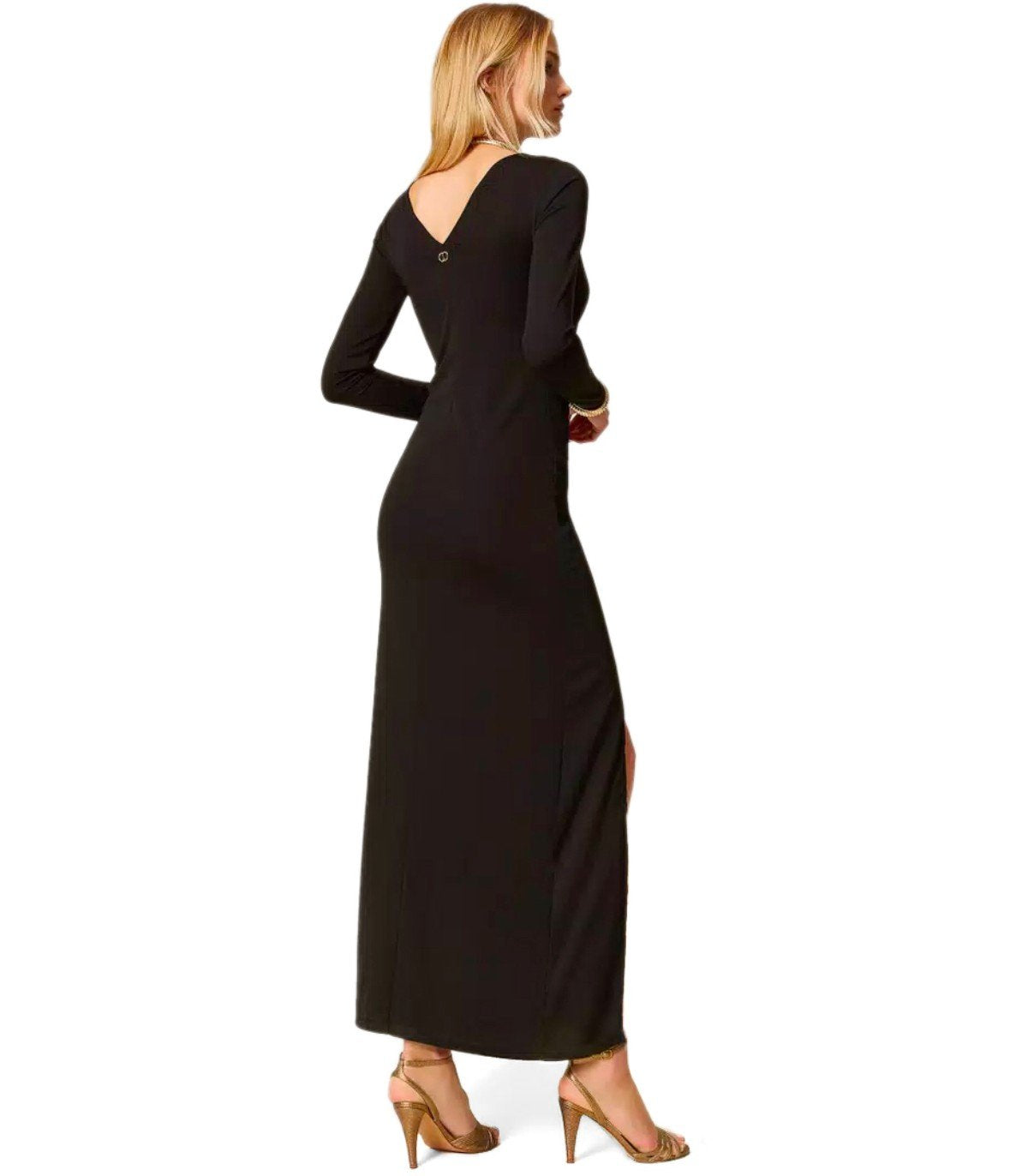 TWINSET BLACK LONG DRESS