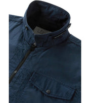 WOOLRICH BLAUW OVERHEMD-STIJL JAS
