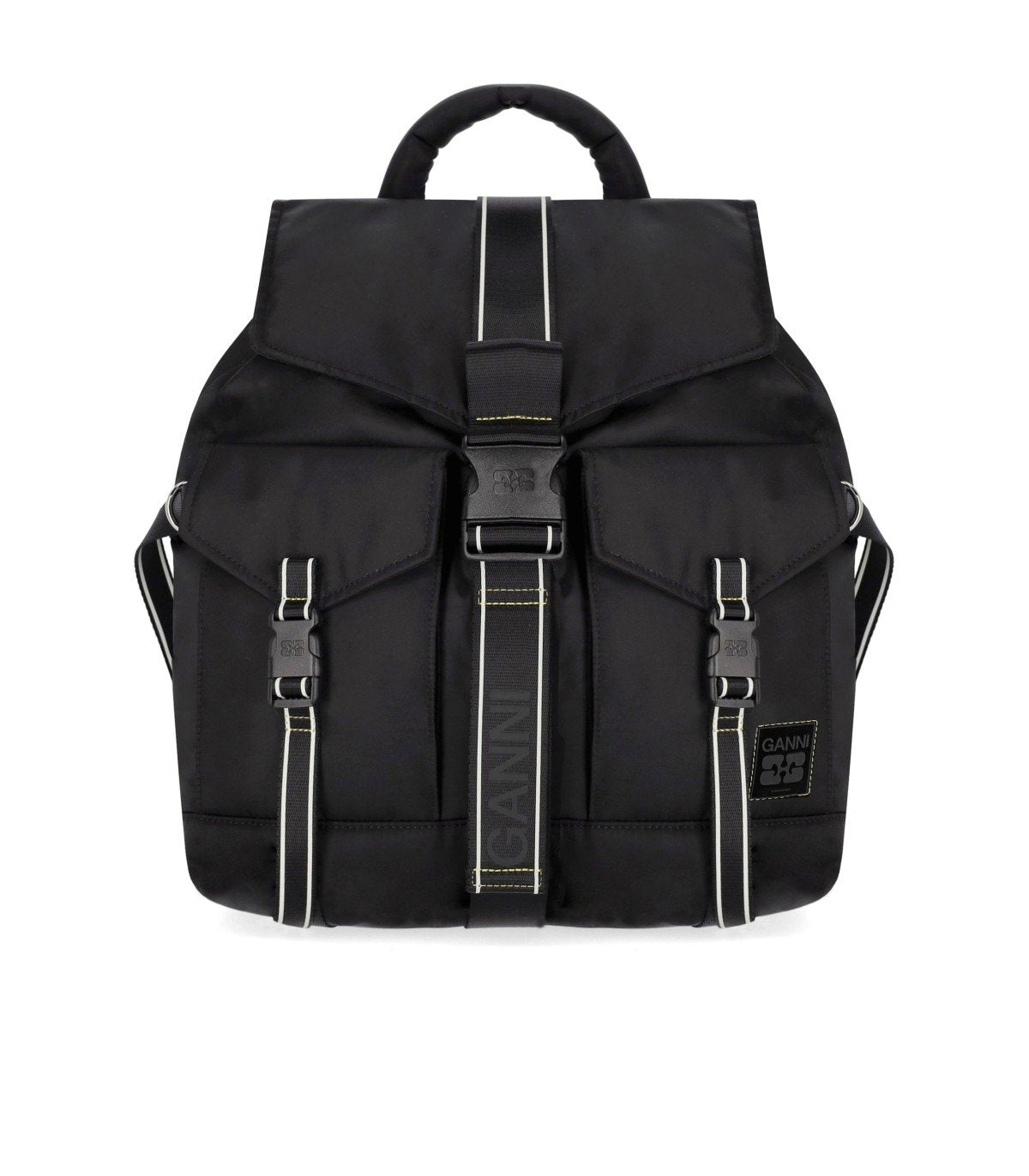 SAC A DOS RE-TECH NYLON NOIR GANNI