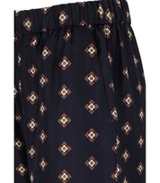 MM MAX MARA LADATTI BLUE PATTERNED TROUSERS