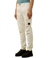 C.P. COMPANY STRETCH SATEEN PISTACHIO SHELL CARGO PANTS