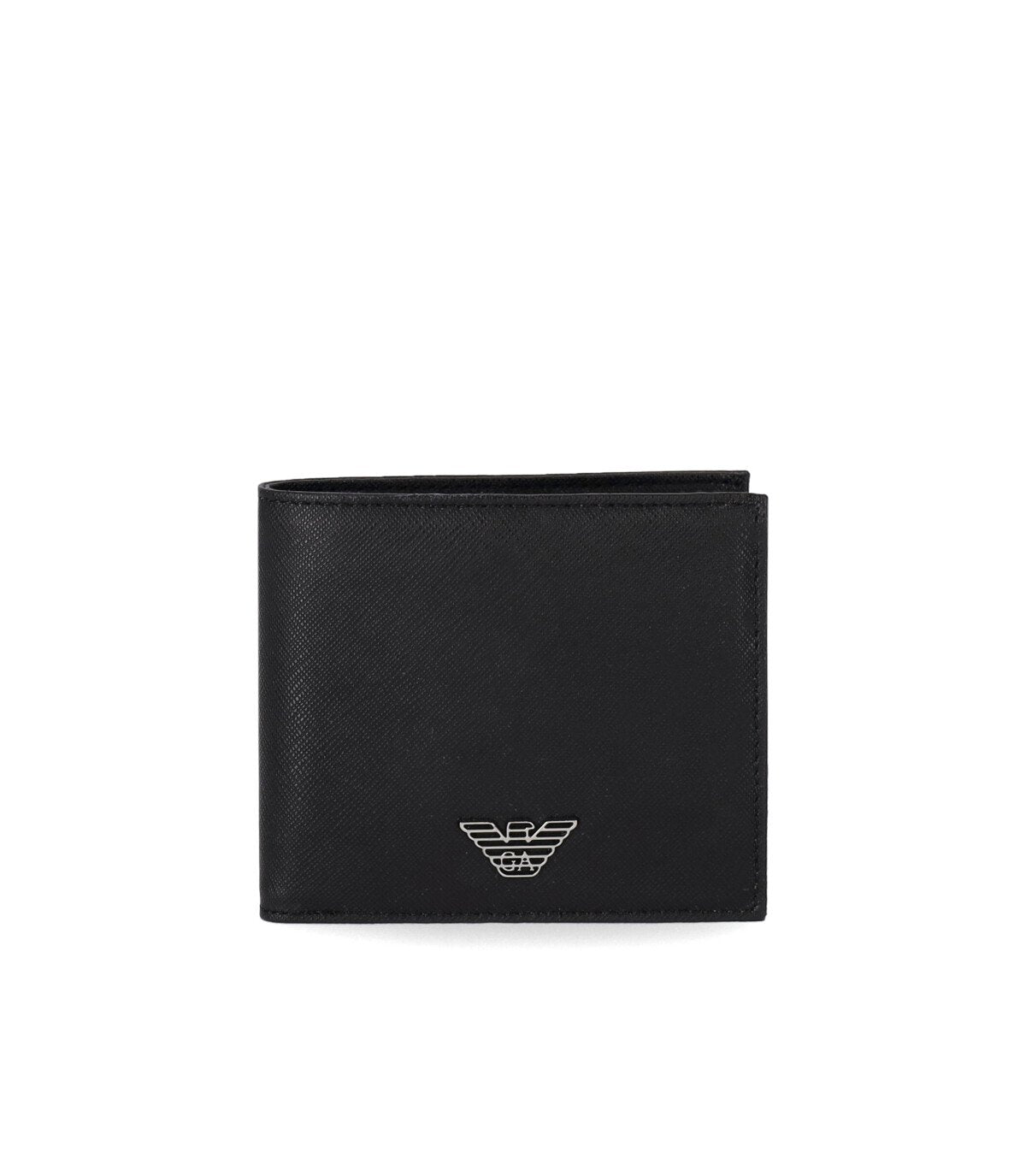 EMPORIO ARMANI BLACK WALLET WITH LOGO