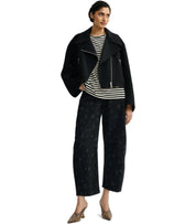 ESSENTIEL ANTWERP JOSTE WEISS GESTREIFTES T-SHIRT