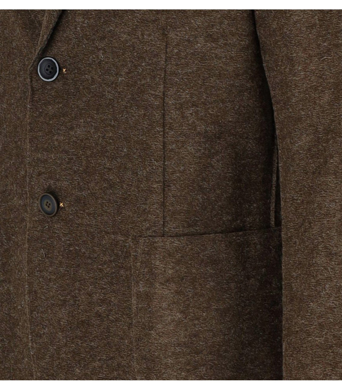 BOB DOVER BROWN SINGLE-BREASTED JACKET