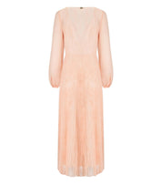 TWINSET ROSA LANGES KLEID AUS SPITZE