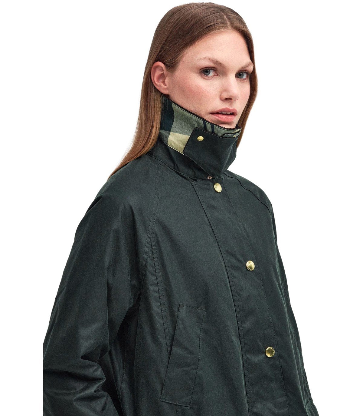 BARBOUR BEADNELL SALBEIGRÜNE LANGE JACKE