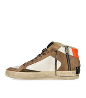 SNEAKER SK8 DELUXE MID BEIGE E BIANCA CRIME LONDON