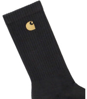 CARHARTT WIP CHASE BLACK SOCKS