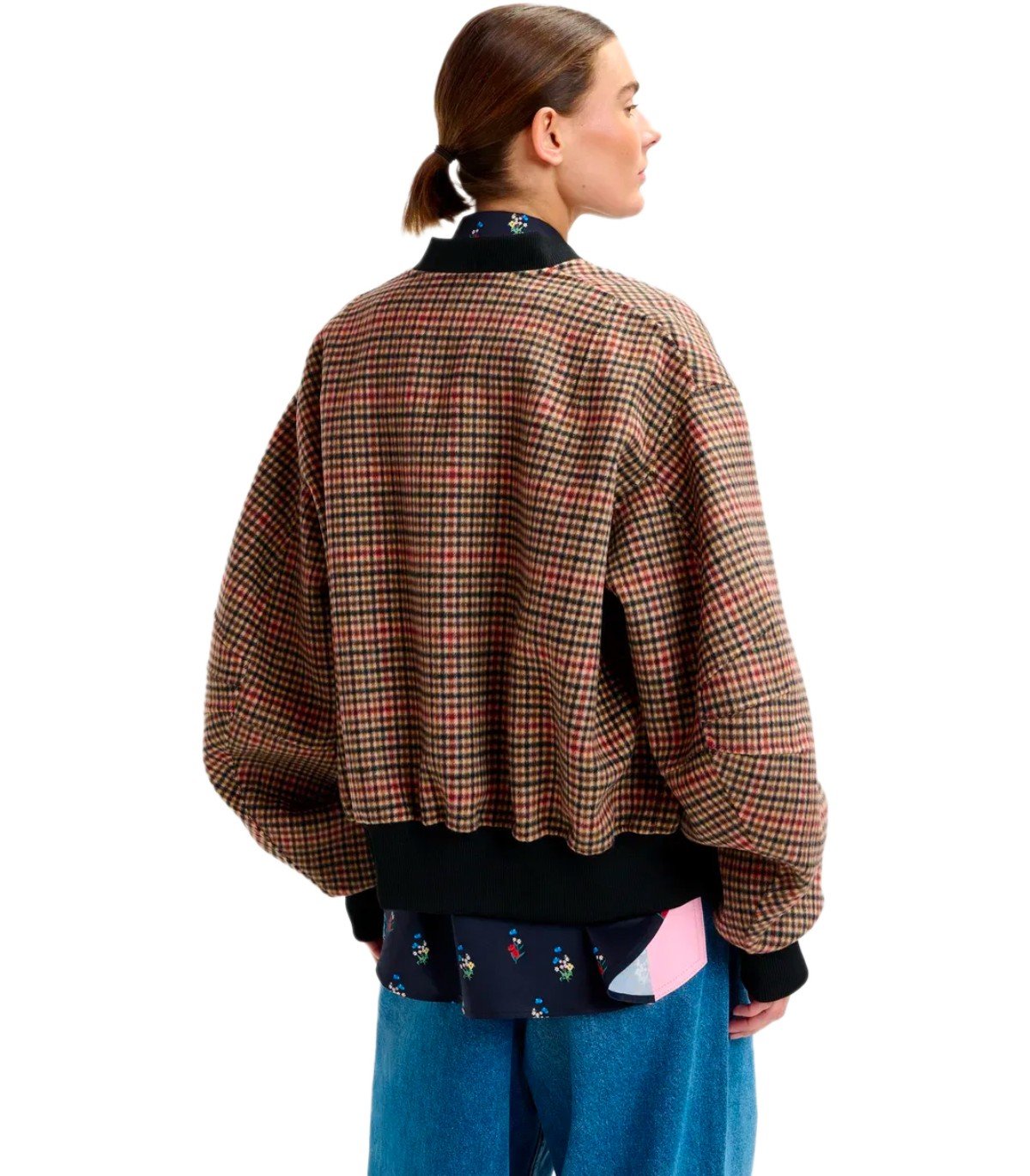 ESSENTIEL ANTWERPITI BROWN BOMBER JACKET
