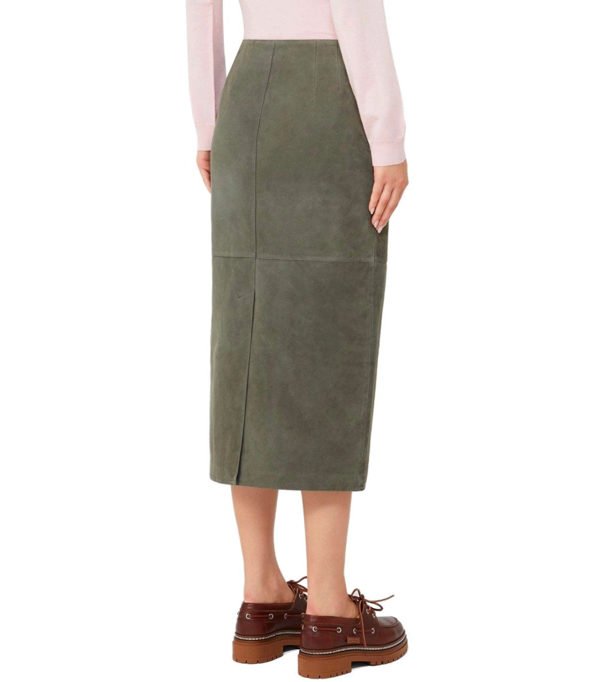 MAX MARA WEEKEND PALA KHAKI MIDI SKIRT