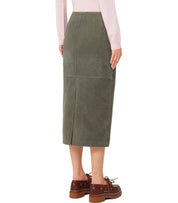 MAX MARA WEEKEND PALA KHAKI MIDI SKIRT