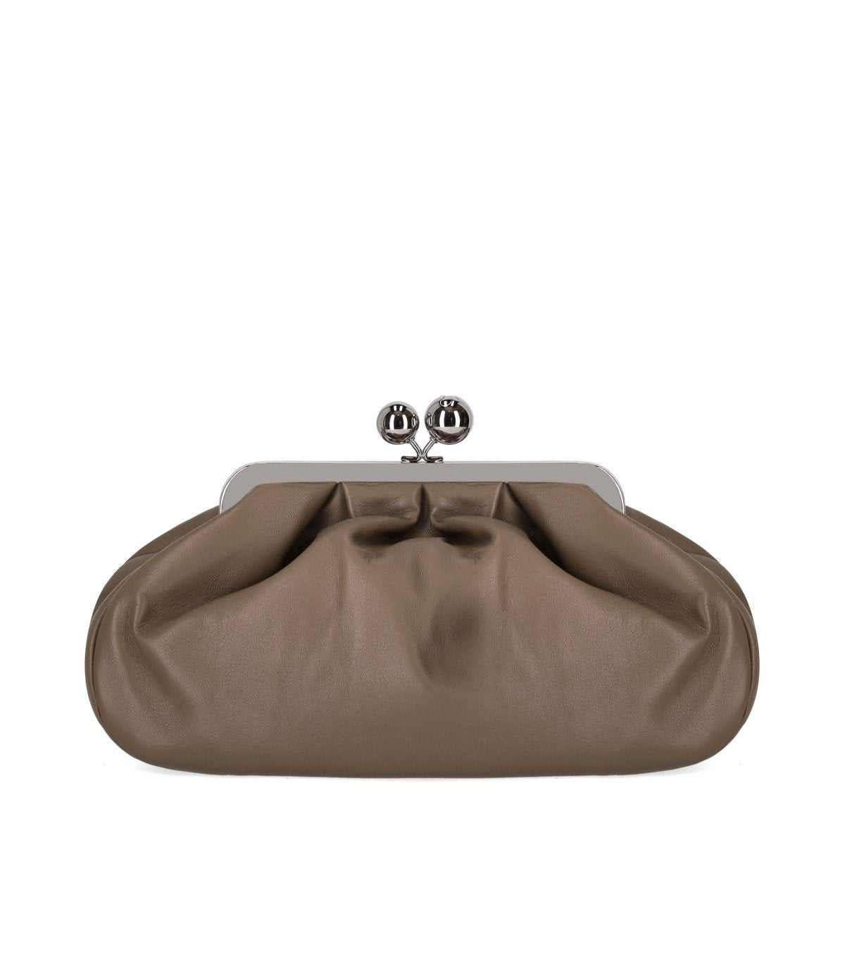 MAX MARA WEEKEND PASTICCINO CUBICO MEDIUM TAUPE CLUTCH