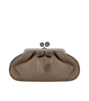 MAX MARA WEEKEND PASTICCINO CUBICO MEDIUM TAUPE CLUTCH