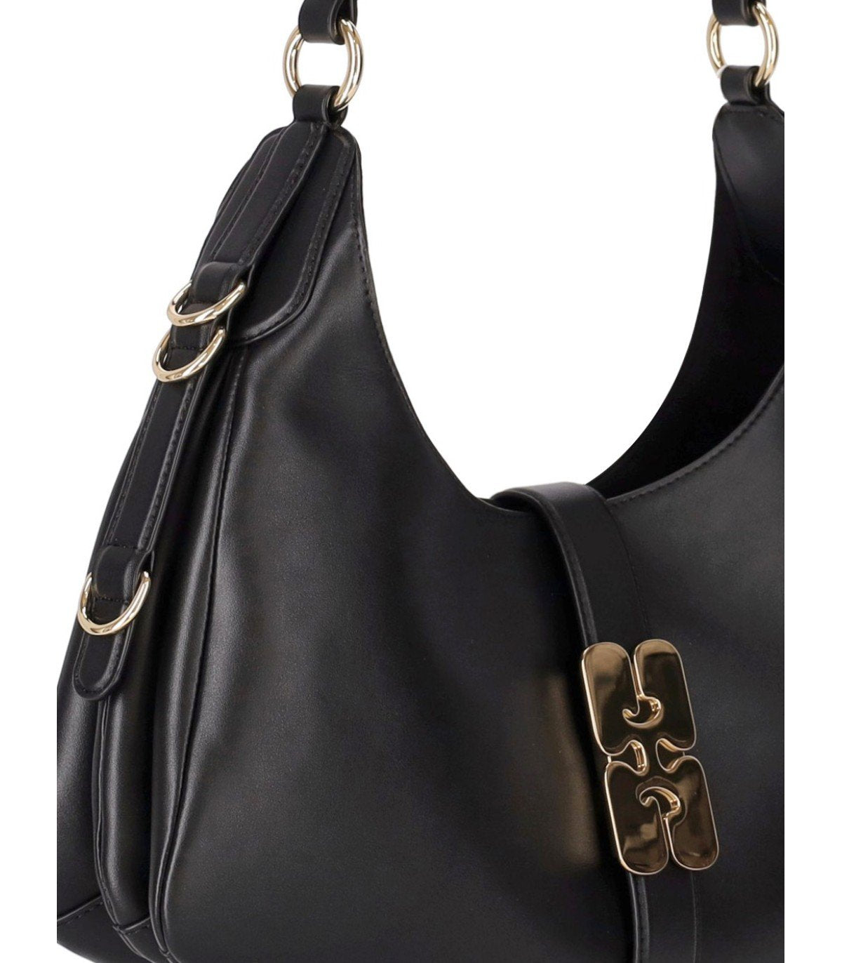 GANNI KAT BLACK SMALL SHOULDER BAG
