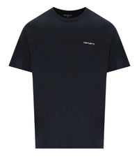 CARHARTT WIP S/S SCRIPT EMBROIDERY DEEP NIGHT T-SHIRT - M