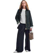 BARBOUR BEADNELL WAX SAGE GREEN JACKET