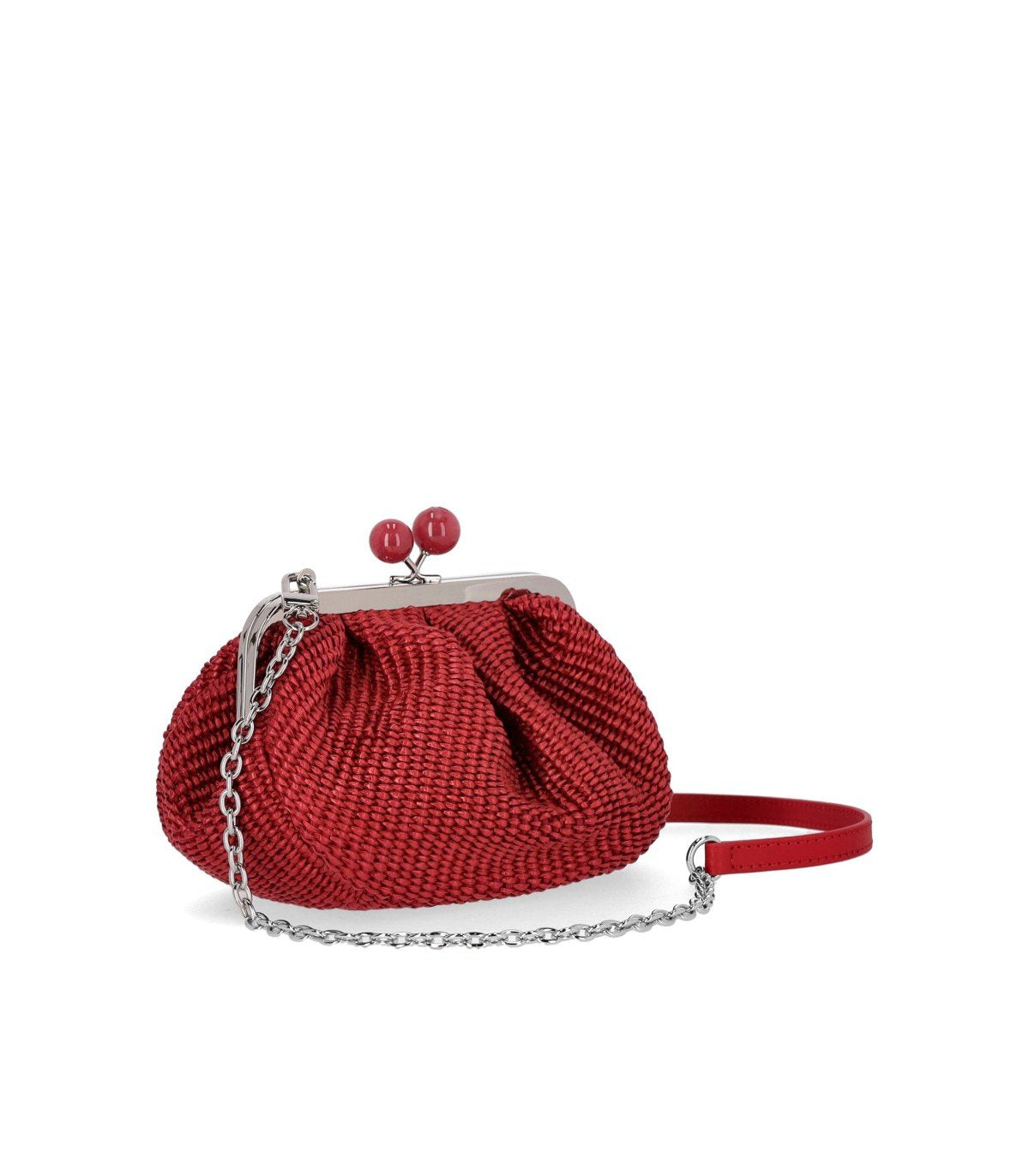 BOLSO CLUTCH PASTICCINO PALMAS SMALL ROJO MAX MARA WEEKEND