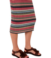 MAX MARA WEEKEND SNOB MEERKLEURIGE MIDI JURK