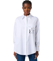 CAMISA OVERSIZE BLANCA ELISABETTA FRANCHI