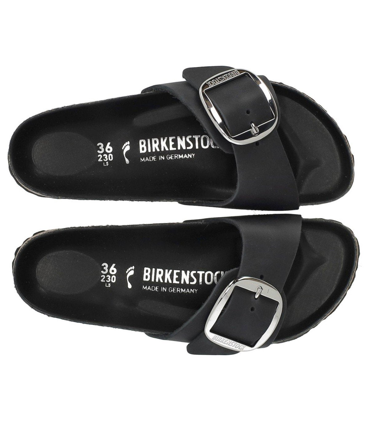 BIRKENSTOCK MADRID BIG BUCKLE BLACK SANDAL